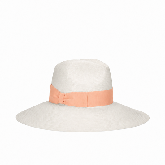 Structured Straw Wide-Brim Hat in Minimalist Design