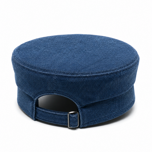 Structured Wool-Blend Military Baker Boy Cap