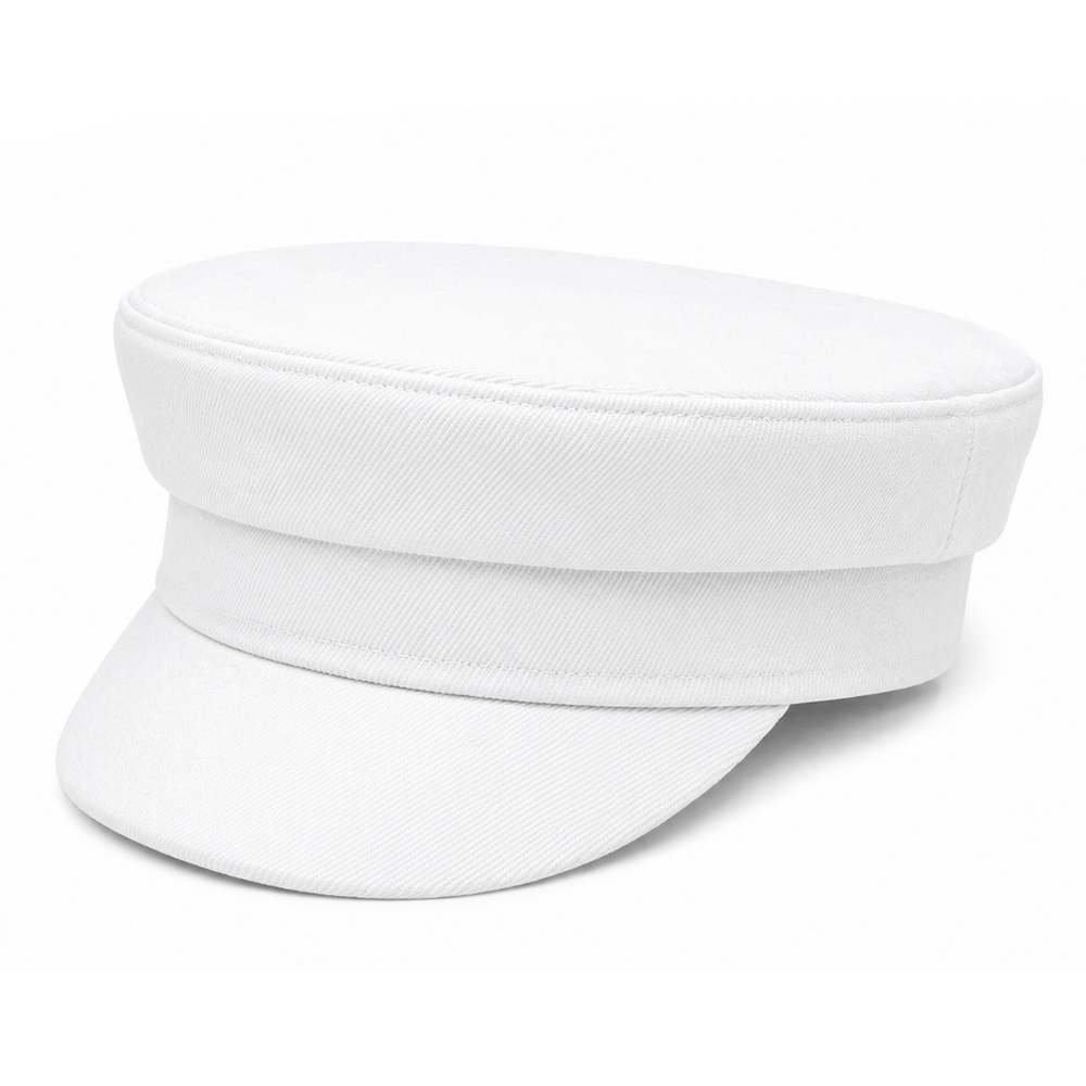 Structured Wool-Blend Military Baker Boy Cap