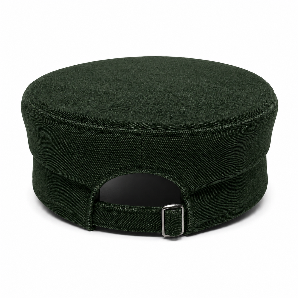 Structured Wool-Blend Military Baker Boy Cap