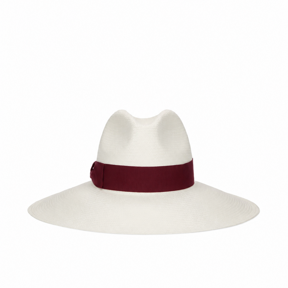 Structured Straw Wide-Brim Hat in Minimalist Design