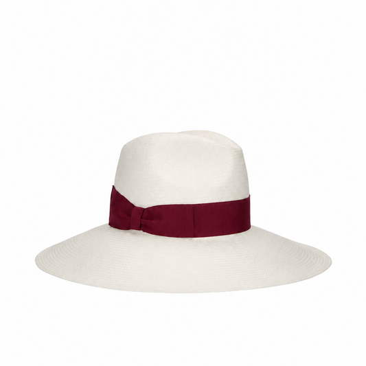 Structured Straw Wide-Brim Hat in Minimalist Design