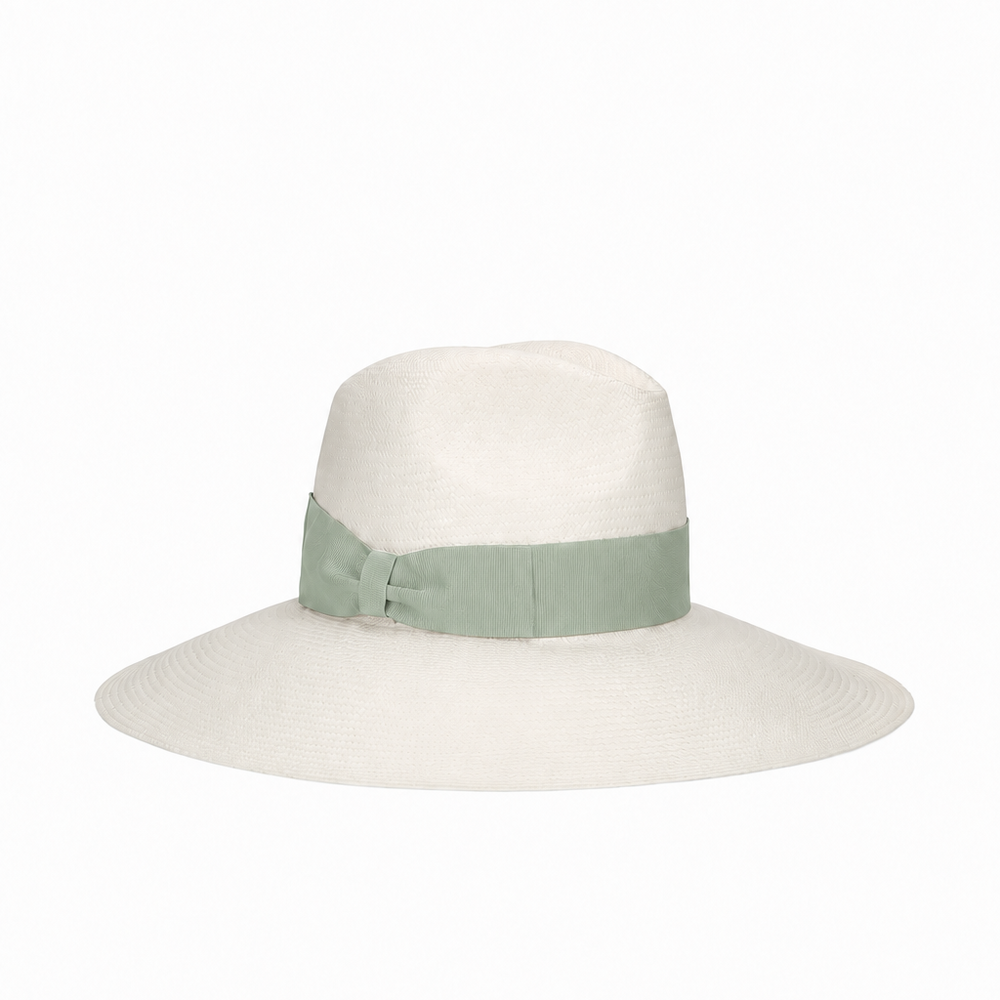 Structured Straw Wide-Brim Hat in Minimalist Design