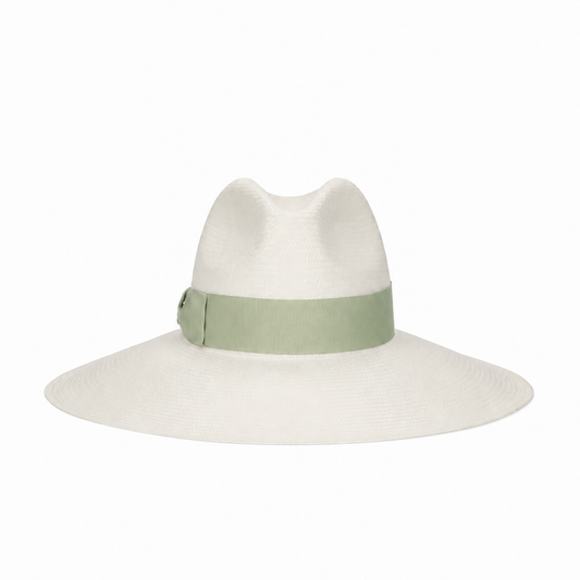 Structured Straw Wide-Brim Hat in Minimalist Design