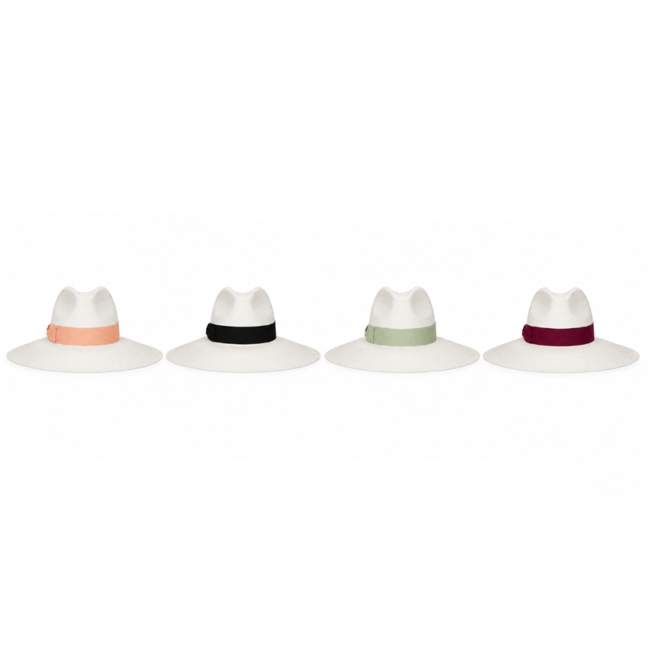 Structured Straw Wide-Brim Hat in Minimalist Design