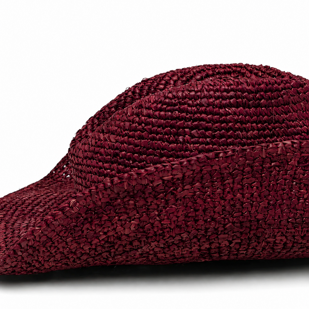 Structured Natural Fiber Cowboy Hat in Minimalist Design