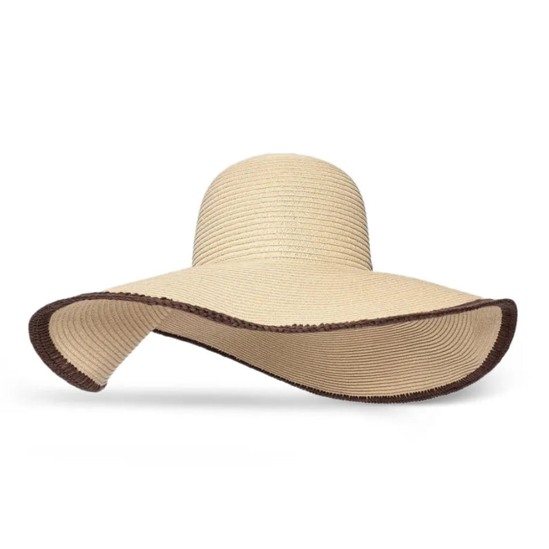 Structured Straw Wide-Brim Hat in Minimalist Design