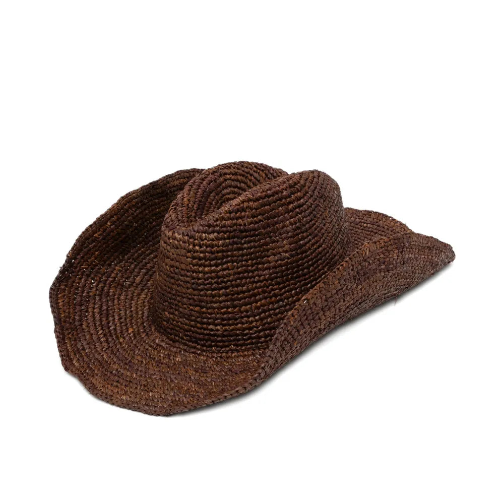 Structured Natural Fiber Cowboy Hat in Minimalist Design