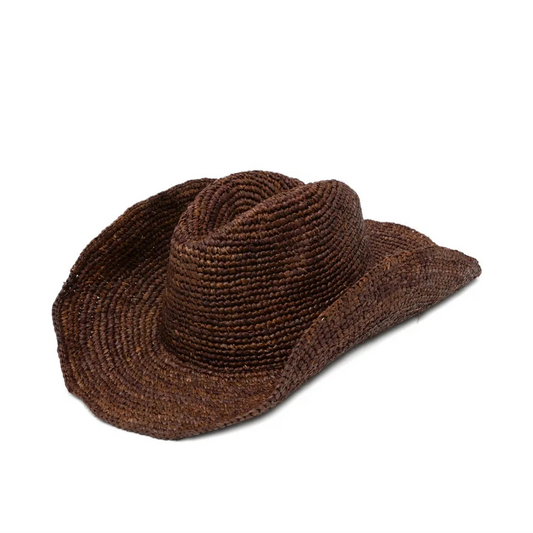 Structured Natural Fiber Cowboy Hat in Minimalist Design