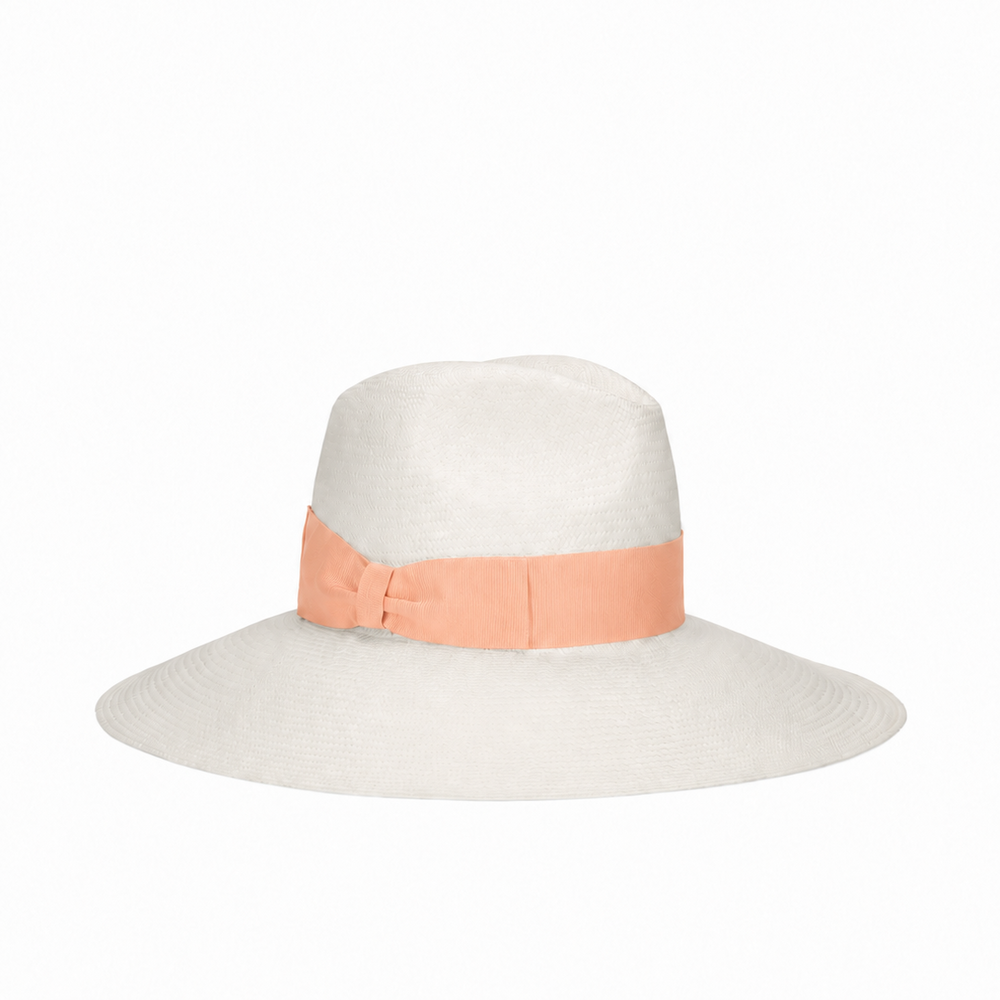 Structured Straw Wide-Brim Hat in Minimalist Design