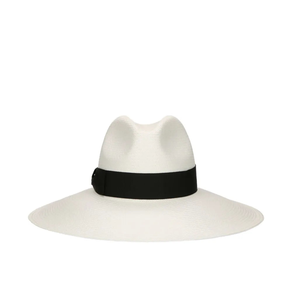 Structured Straw Wide-Brim Hat in Minimalist Design