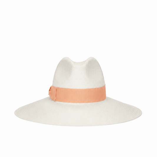 Structured Straw Wide-Brim Hat in Minimalist Design